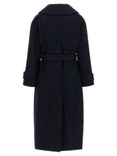 PINKO Blue Wool Women's Coat - PINKO - Modalova