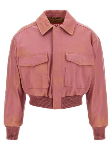 Lamb Leather Leather Women's Jacket - Diesel - Modalova