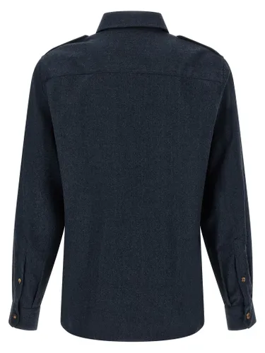Virgin Wool Men's Blouse - Brunello Cucinelli - Modalova