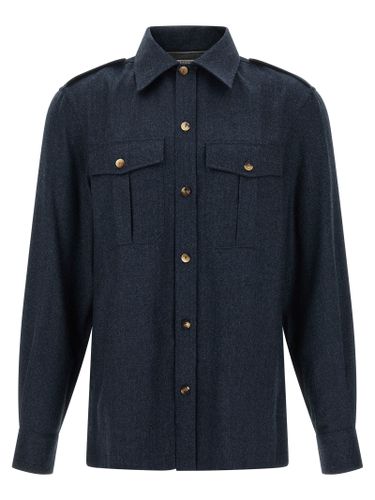 Virgin Wool Men's Blouse - Brunello Cucinelli - Modalova