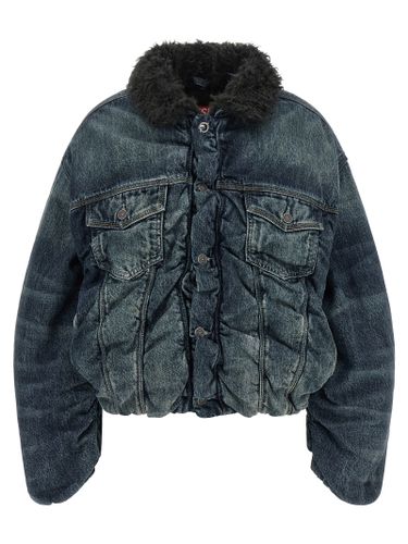 Cotton Denim Women's Jacket - Diesel - Modalova