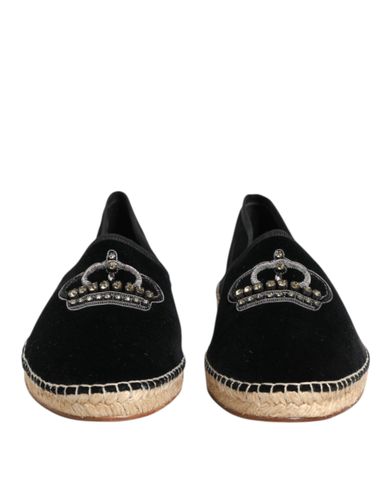 Embellished Crown Flat Espadrilles Men's Shoes - Dolce & Gabbana - Modalova