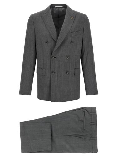 Pal Zileri Gray Wool Men's Suit - Pal Zileri - Modalova