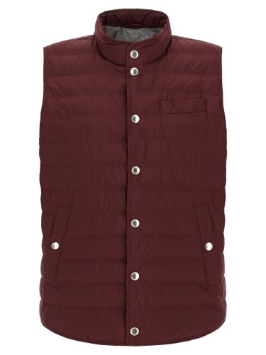 Polyester Sleeveless Men's Jacket - Brunello Cucinelli - Modalova