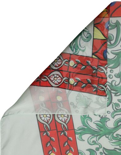 Silk Printed Square Foulard Women's Scarf - Dolce & Gabbana - Modalova