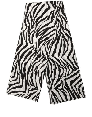 Black White Zebra Cotton Lace Stole Women's Scarf - Dolce & Gabbana - Modalova