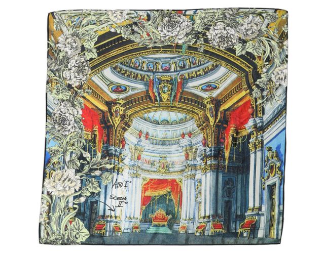 Printed Silk Square Foulard Women's Scarf - Dolce & Gabbana - Modalova