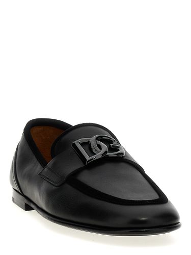 Calfskin Slip-On Men's Loafers - Dolce & Gabbana - Modalova