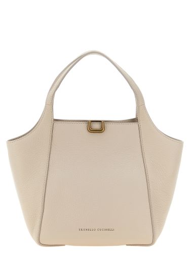 Nubuc Leather Women's Handbag - Brunello Cucinelli - Modalova