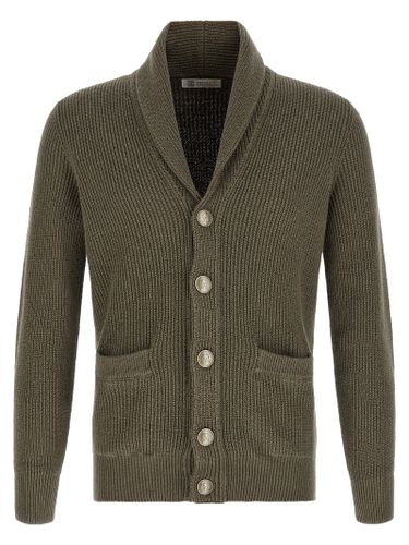 Cotton Men's Cardigan - Brunello Cucinelli - Modalova