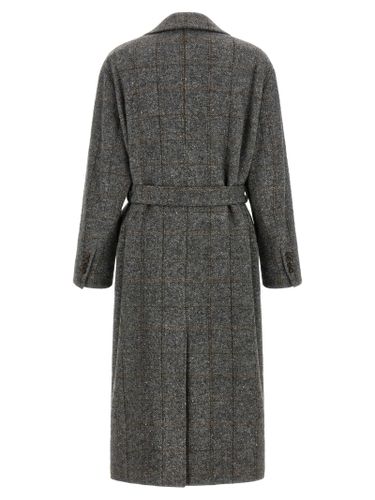 Alpaca Leather Women's Coat - Brunello Cucinelli - Modalova