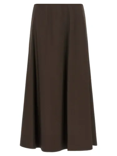 Virgin Wool Midi Women's Skirt - Brunello Cucinelli - Modalova