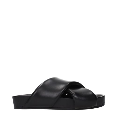 Leather Men's Slippers - Jil Sander - Modalova