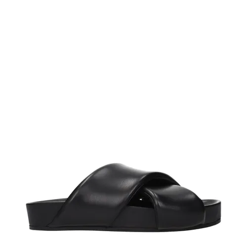 Leather Men's Slippers - Jil Sander - Modalova