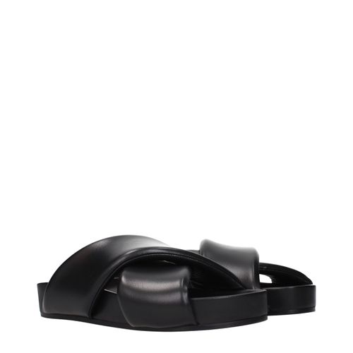 Leather Men's Slippers - Jil Sander - Modalova