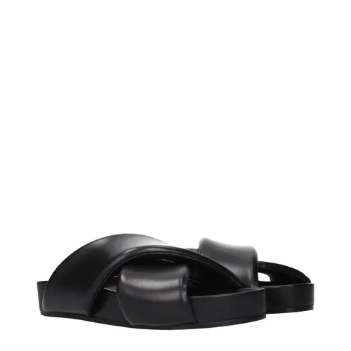 Leather Men's Slippers - Jil Sander - Modalova
