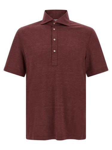 Virgin Wool Polo Men's Shirt - Brunello Cucinelli - Modalova
