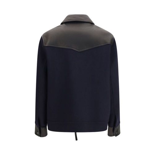 Wool Oves Aries Leather Women's Jacket - P.A.R.O.S.H. - Modalova