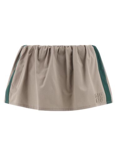 Cotton Long Women's Skirt - Miu Miu - Modalova