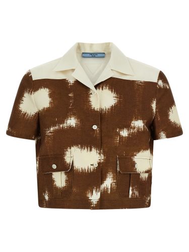 Prada Brown Cotton Women's Blouse - Prada - Modalova