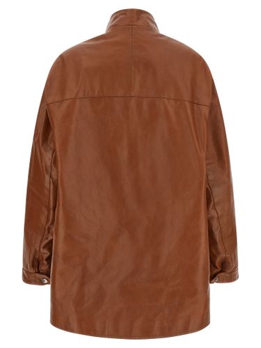 Calfskin Leather Women's Jacket - Prada - Modalova