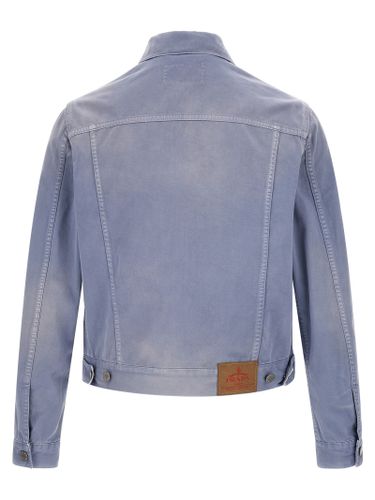 Cotton Denim Men's Jacket - Prada - Modalova