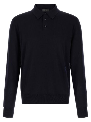 Virgin Wool Polo Men's Shirt - Dolce & Gabbana - Modalova