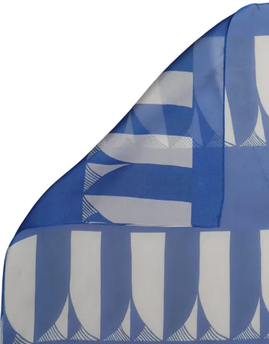 Blue White Patterned Square Foulard Women's Scarf - Dolce & Gabbana - Modalova