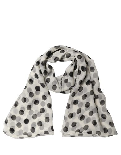 White Black Polka Dot Shawl Stole Women's Scarf - Dolce & Gabbana - Modalova
