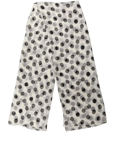 White Black Polka Dot Shawl Stole Women's Scarf - Dolce & Gabbana - Modalova