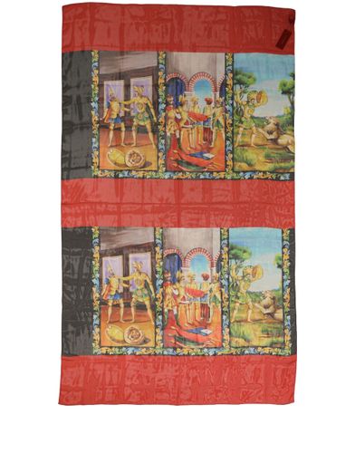 Silk Printed Shawl Stole Women's Scarf - Dolce & Gabbana - Modalova