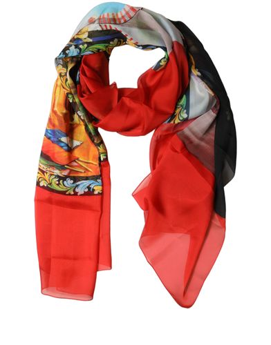 Silk Printed Shawl Stole Women's Scarf - Dolce & Gabbana - Modalova