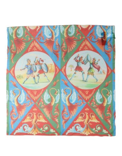Silk Printed Square Foulard Women's Scarf - Dolce & Gabbana - Modalova