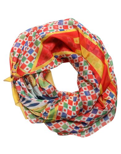 Silk Carretto Print Stole Women's Scarf - Dolce & Gabbana - Modalova