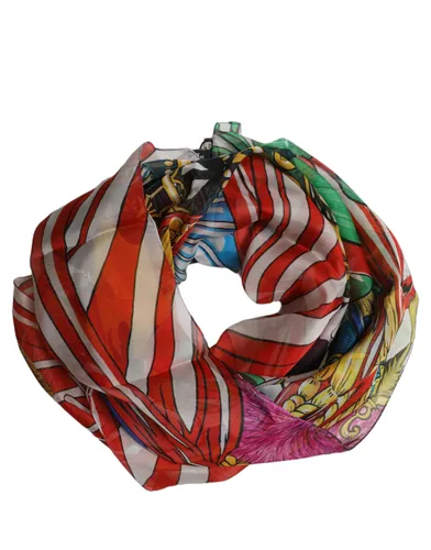 Silk Printed Square Foulard Women's Scarf - Dolce & Gabbana - Modalova