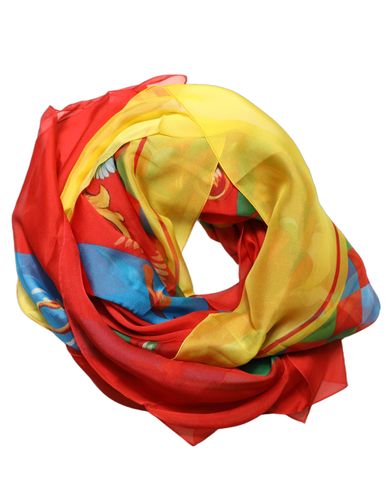 Silk Printed Square Foulard Women's Scarf - Dolce & Gabbana - Modalova