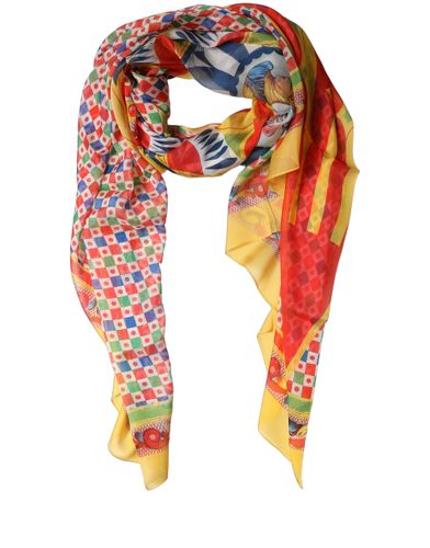 Silk Carretto Print Stole Women's Scarf - Dolce & Gabbana - Modalova