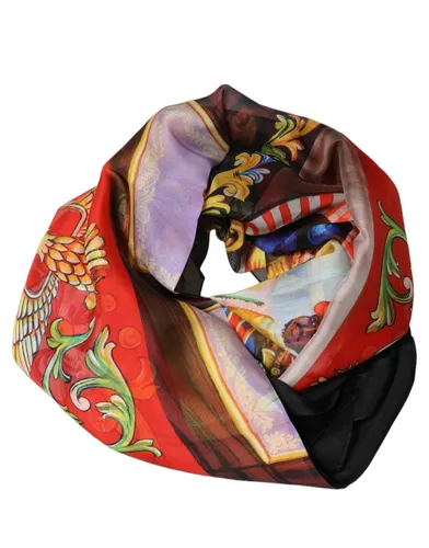 Silk Printed Square Foulard Women's Scarf - Dolce & Gabbana - Modalova