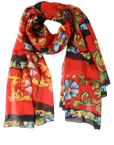 Floral Silk Shawl Stole Women's Scarf - Dolce & Gabbana - Modalova