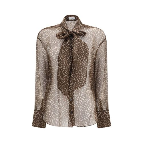 Silk Pattern Women's Shirt - Brunello Cucinelli - Modalova