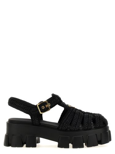 Viscose Platform Women's Sandals - Prada - Modalova
