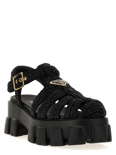 Viscose Platform Women's Sandals - Prada - Modalova
