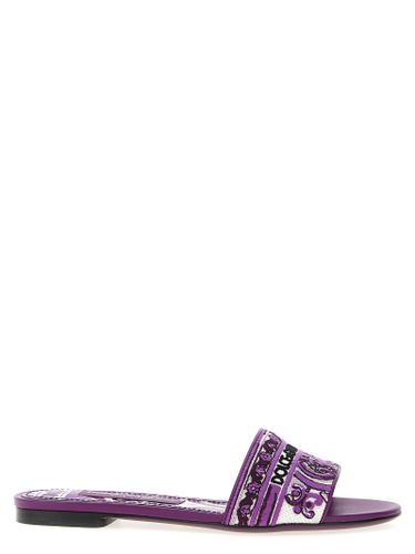 Cotton Women's Slides - Dolce & Gabbana - Modalova