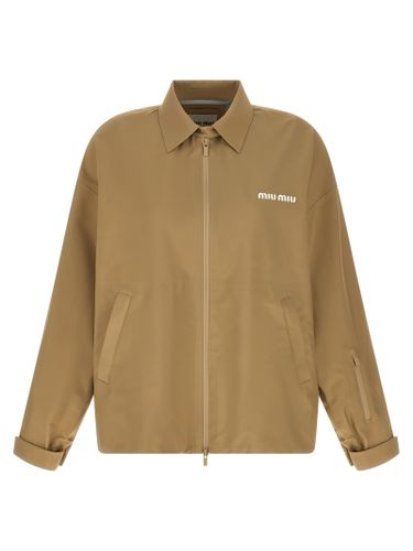 Recycled Polyester Shell Women's Jacket - Miu Miu - Modalova