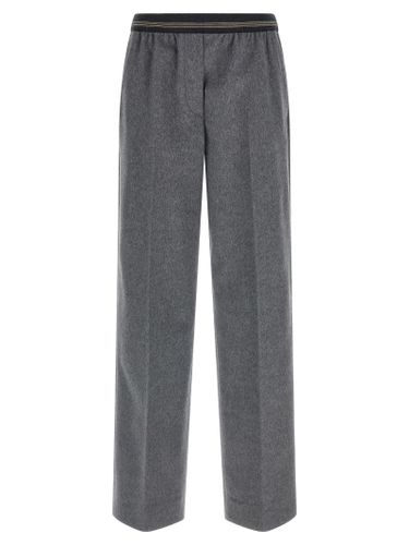 Virgin Wool Casual Women's Pants - Miu Miu - Modalova