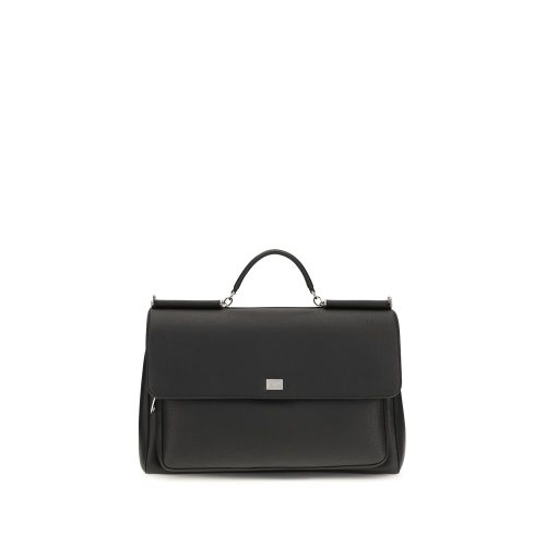 Calf Leather Bos Taurus Men's Handbag - Dolce & Gabbana - Modalova