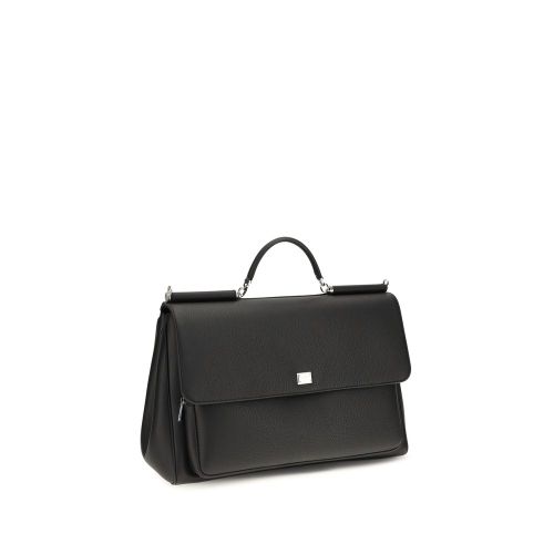 Calf Leather Bos Taurus Men's Handbag - Dolce & Gabbana - Modalova