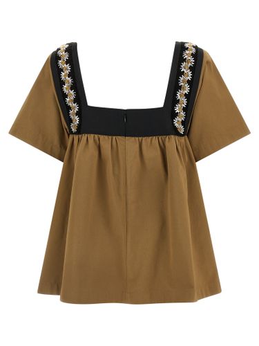 Prada Beige Cotton Women's Blouse - Prada - Modalova