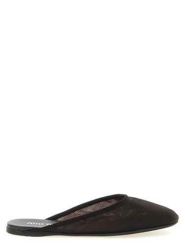 Recycled Polyester Women's Flats - Miu Miu - Modalova