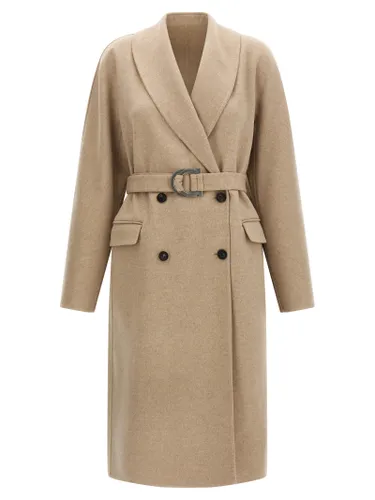 Virgin Wool Women's Coat - Ferragamo - Modalova
